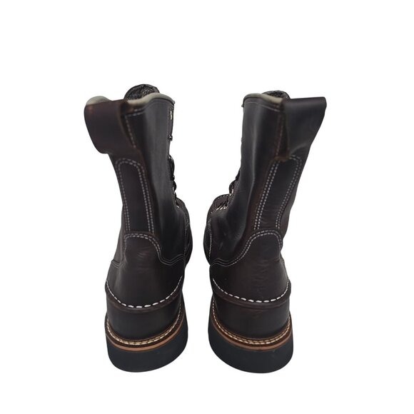 Thorogood Men's 8" Flyway Waterproof Moc Toe Work Boot U.S.A.814-4141 Brown 12EE - Picture 3 of 7